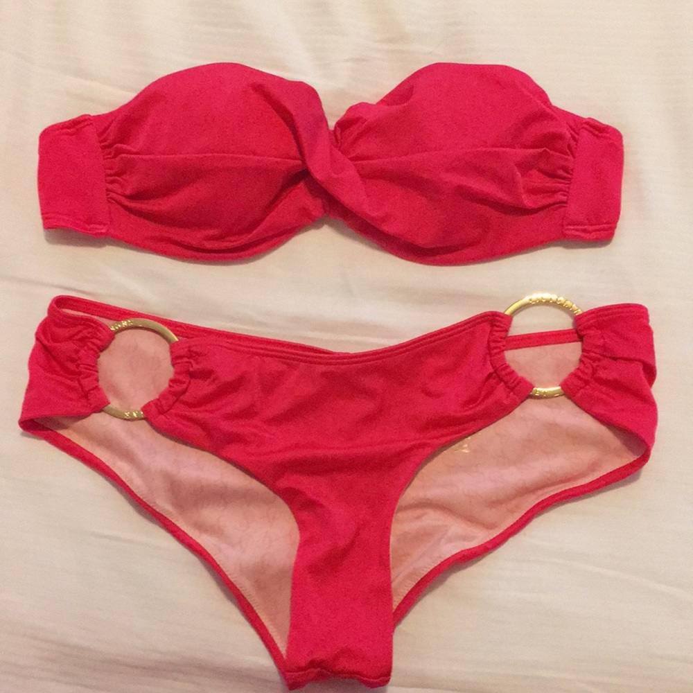 Red Victoria Secret bikini